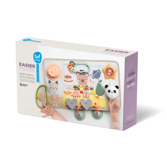 Aktivitáspult Peek, Pop & Play Aktivitáspult Peek, Pop & Play – Taf Toys 13845TAF