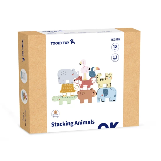 Egyensúlyozó játék Állat az állaton a kicsiknek