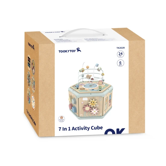 Kocka tevékenységekkel pasztell színben