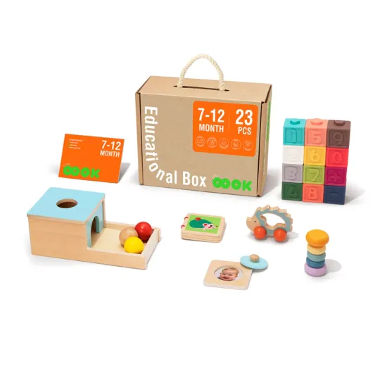 7-12 hónapos Oktatódoboz Mini Montessori játékok babáknak Tooky Toy