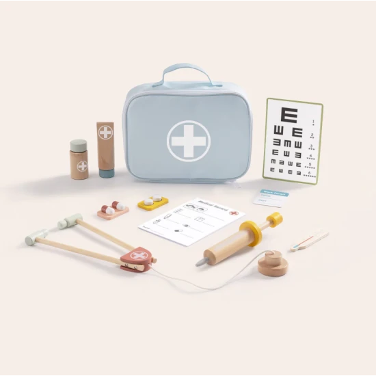 Fából készült orvosi készlet gyerekeknek