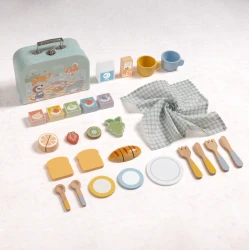 Piknikkészlet bőröndben