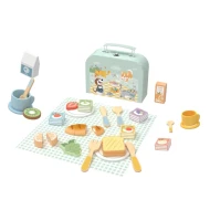 Piknikkészlet bőröndben