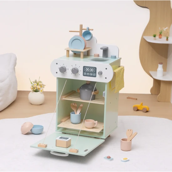 Mosogatógép gyerekeknek – egy játék a gyerekkonyhába a játékon keresztüli tanuláshoz.