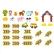 Farm Szett játékhoz tokban 31 db