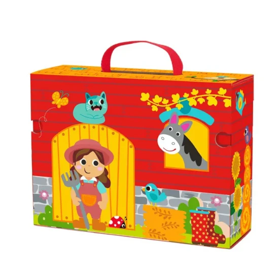 Farm Szett játékhoz tokban 31 db