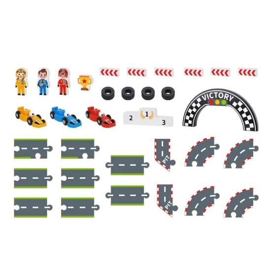 Versenypálya kirakó egy bőröndben Tooky Toy