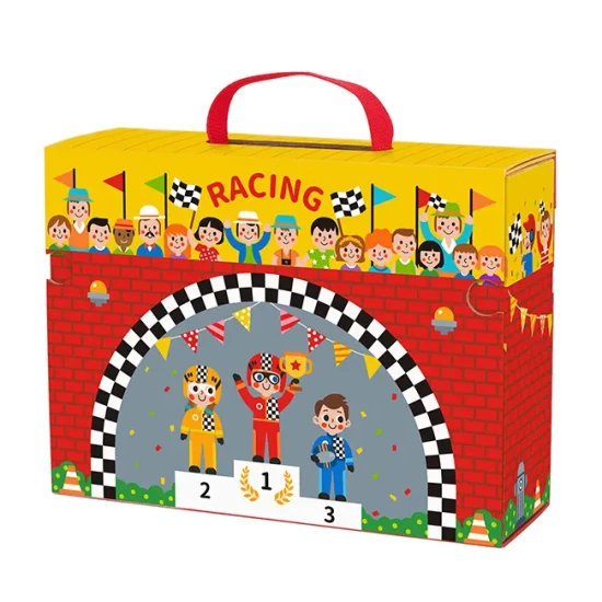 Versenypálya kirakó egy bőröndben Tooky Toy