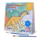 Vízfestés dinoszauruszok Tookyland akvarell színező oldalak