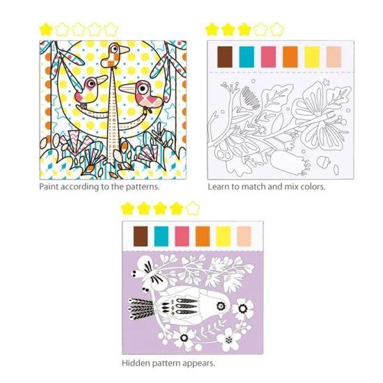 Vízfestés Garden Tookyland akvarell kifestőkönyvek