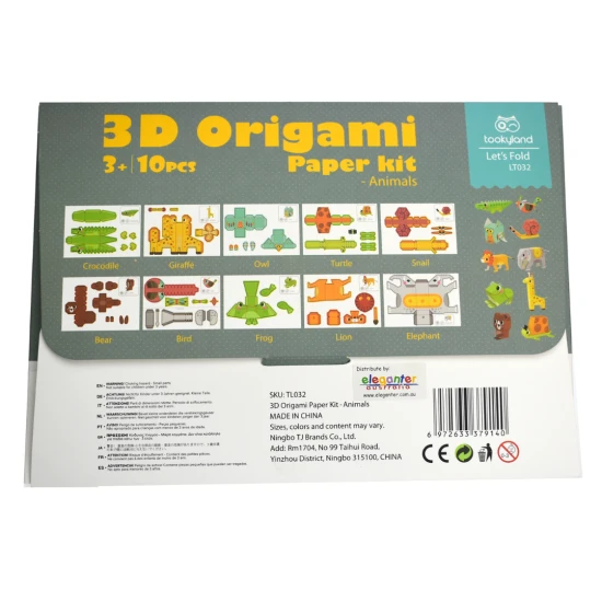 Kreatív készlet 3D papírmodellek Tookyland állatok