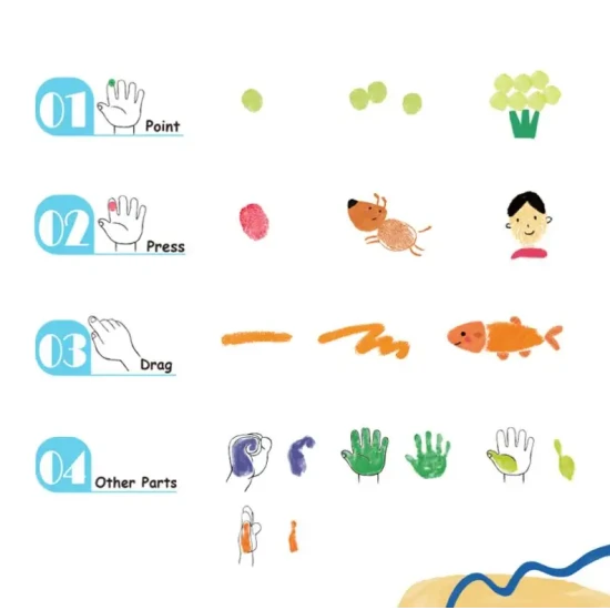 Ujjfestékes színező oldalak gyerekeknek World of Tookyland