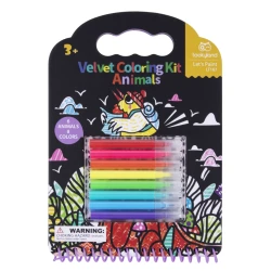 Bársonyfestmény Állatok 6 kép 8 marker