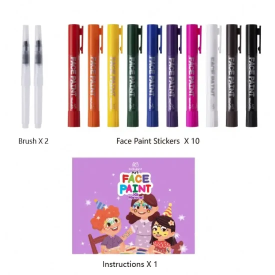 Vidám arcfestékek 10 db Tooky Toy