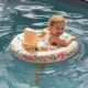 Swim Essentials baba felfújható kerekes virágok virágmintával