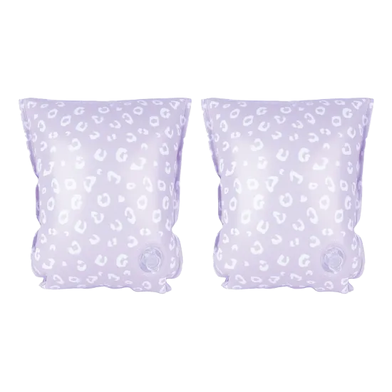 Gyermek felfújható Swim Essentials Lila Leopard karszalagok gyerekeknek, ideálisak medencében és tengerben való úszáshoz