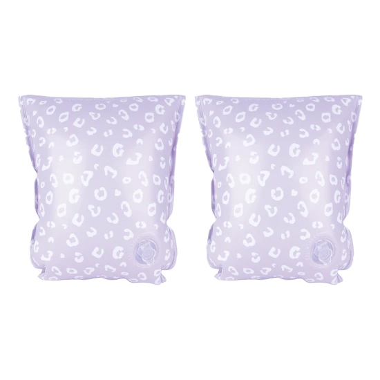 Swim Essentials Lila Leopard felfújható gyermekujjas ujjatlan gyerekeknek, ideális úszáshoz a medencében és a tengeren