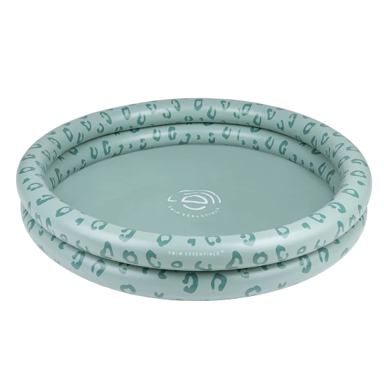 Gyermek felfújható medence Leopárdzöld színben, luxus leopárd motívumokkal zöld színben a Swim Essentials-től.