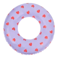 Felfújható kerék Szívek átlátszó 90 cm