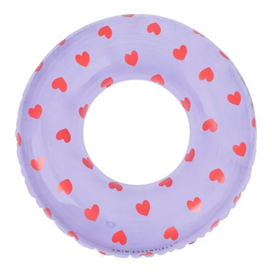 Swim Essentials Hearts felfújható kerék - nagy, 90 cm-es szívkerék gyerekeknek és felnőtteknek