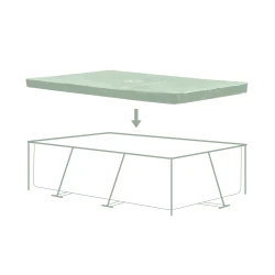 Medencetakaró Essence Green 300×200