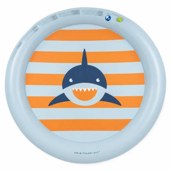 Shark permetező vízi játszószőnyeg 150 cm gyermekeknek 2 éves kortól Swim Essentials