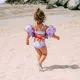 Gyermek fürdőruha Lány bikini UPF 50+ Lila Leopard Swim Essentials termékkel