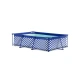 Elegance Luxe Dark Blue White Tiles vázas medence 260x160x65 cm