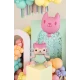 Aranyos dekoráció Balloon Baby Cat bulikra és ünnepekre
