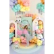 Aranyos dekoráció Balloon Baby Cat bulikra és ünnepekre