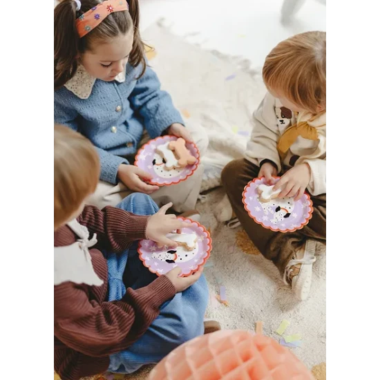 Dalmát papírtányérok gyermek születésnapi partira