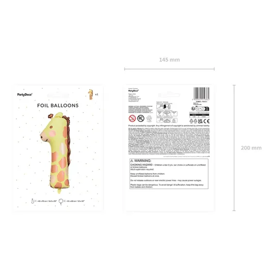 1-es számú zsiráf léggömb