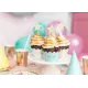 Egy 6 db-os, lágy pasztell árnyalatú cupcake-szett minden gyerekpartit felpezsdít.