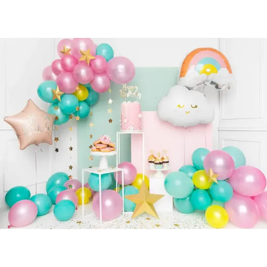 Egy 6 db-os, lágy pasztell árnyalatú cupcake-szett minden gyerekpartit felpezsdít.