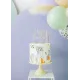 Fából készült Happy Birthday torta dekoráció Party deco-ból.