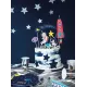 Díszítse tortáját a tökéletes űrpartihoz tortafeltétekkel.