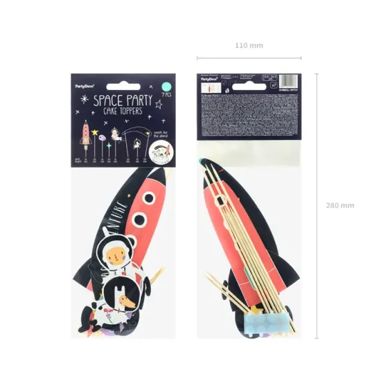 Díszítse tortáját a tökéletes űrpartihoz tortafeltétekkel.