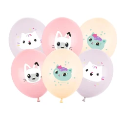 Gabby's Dollhouse léggömbök 6 db 30 cm