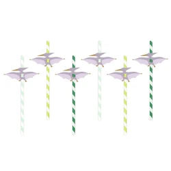 Straws Paper Dinosaurs 6 db Straws Paper Dinosaurs 6 db