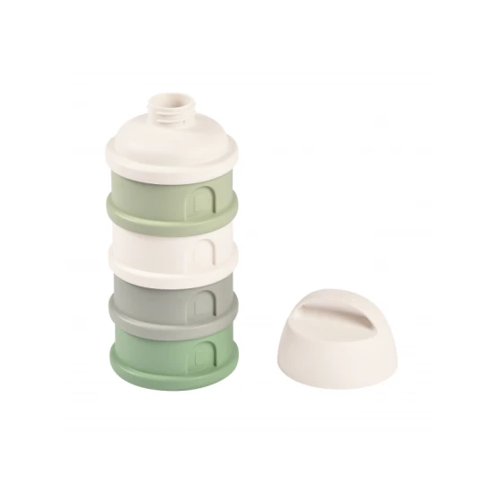Tejpor- / uzsonnatartó doboz szett Cotton White / Sage Green Tejpor- / uzsonnatartó doboz szett Cotton White / Sage Green – Béaba