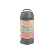 Tejpor- / uzsonnatartó doboz szett Mineral Grey / Pink