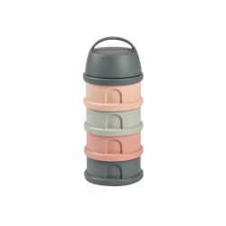 Tejpor- / uzsonnatartó doboz szett Mineral Grey / Pink