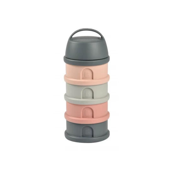 Tejpor- / uzsonnatartó doboz szett Mineral Grey / Pink – Béaba