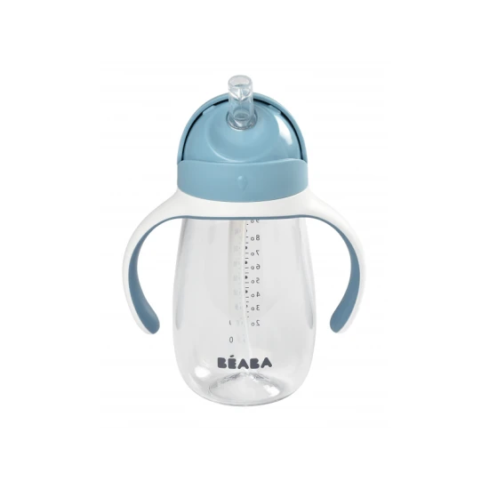 Pohár szívószállal 300ml Windy Blue Pohár szívószállal 300ml Windy Blue – Béaba