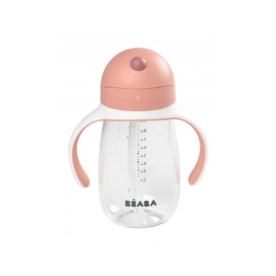 Pohár szívószállal 300ml Old Pink Pohár szívószállal 300ml Old Pink – Béaba