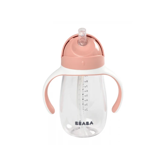 Pohár szívószállal 300ml Old Pink Pohár szívószállal 300ml Old Pink – Béaba
