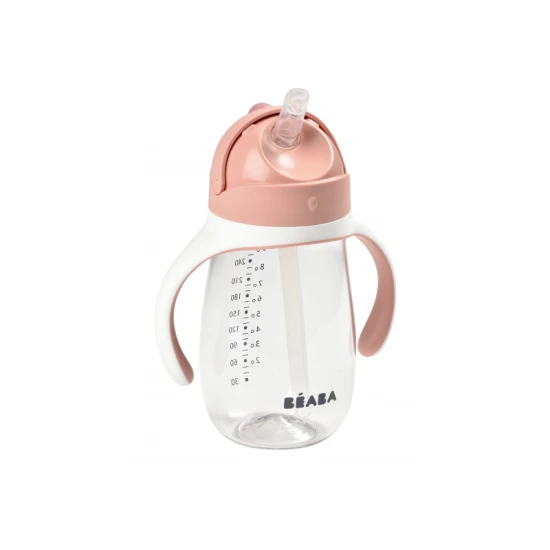 Pohár szívószállal 300ml Old Pink Pohár szívószállal 300ml Old Pink – Béaba