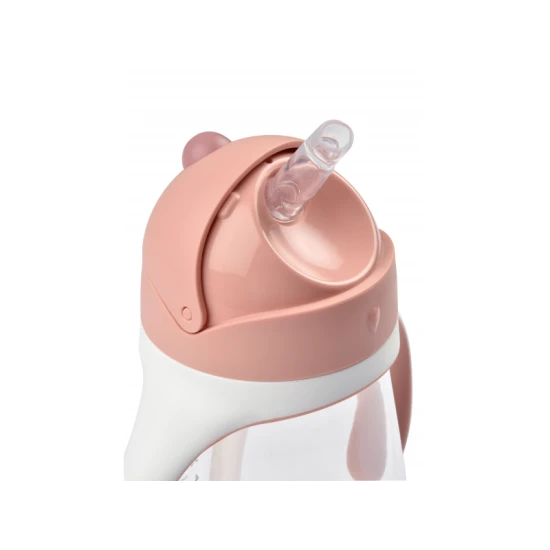 Pohár szívószállal 300ml Old Pink Pohár szívószállal 300ml Old Pink – Béaba