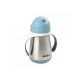 Hőszigetelt rozsdamentes pohár szívószállal 250ml Blue – Béaba
