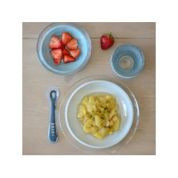 Üveg étkészlet tapadókorongokkal Jungle